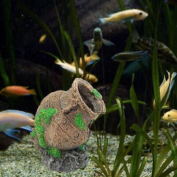 Pot Aquarium Decoration Resin Aquarium Decoration for Aquatic Pets to Breed