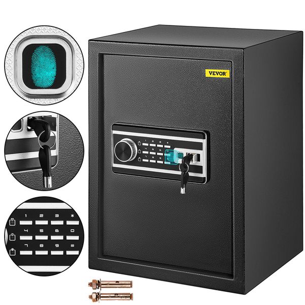 VEVOR Safe Box Lock Security 2.1 Cubic Feet Digital Safe Key Lock Home Office