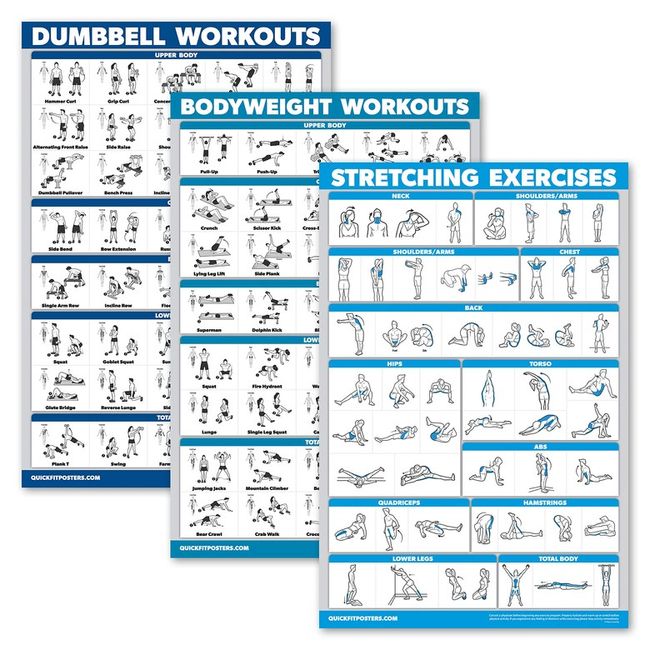 Body Weight Exercises Poster Set