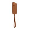 iPhone 12 mini Leather Sleeve with MagSafe - Saddle Brown