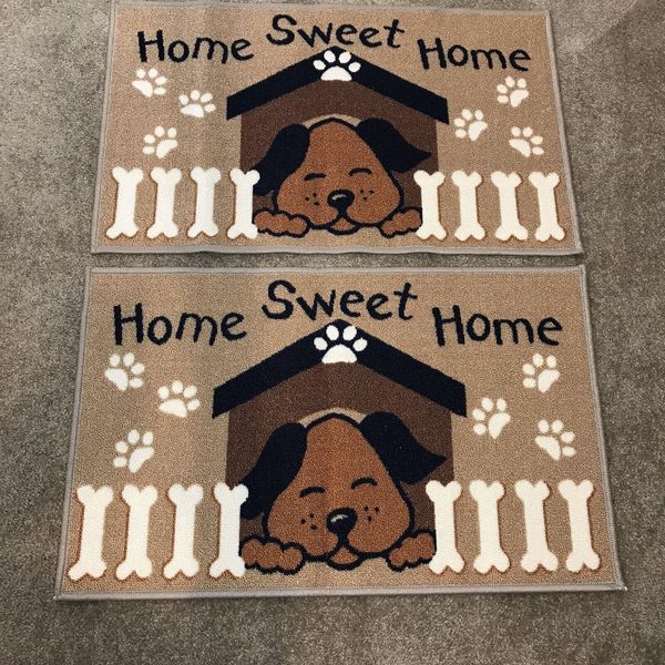 Door Mat Dog Mat Outdoor Indoor Mat Dog Crate Mat Food Water Bowl Mat Rest Mat