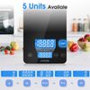 Digital Kitchen Scale Touch Glass Diet Food Postal 33lb/15kg Multifunction KOIOS