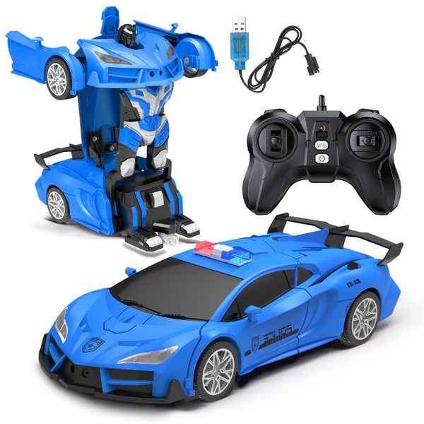 OBEST Remote Control Car Robot! 23 Years Updated, Transforming Car Robot Electric RC Car, Toy Car, Remote Control Car, Can Be Converted into a Robot with a Super Cool Design