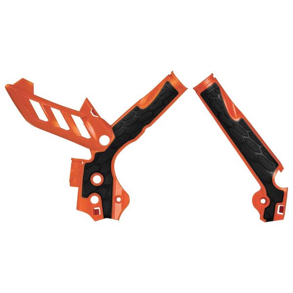 Acerbis X-Grip Frame Guards Orange/Black for KTM 250 XC 2013-2016