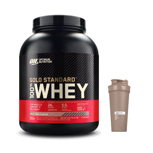 [+Shaker] Optimum Nutrition Gold Standard Whey 2.27kg Milk Tea / WPI Whey Protein