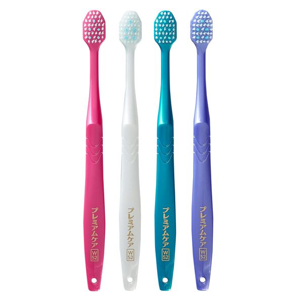 Shebis Toothbrush, Premium Care, Teeth Whitening, 6 Rows, Compact, Regular, Set of 3, Assorted Colors