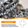 E-Clip Kit, 500 Pcs External Retaining Ring Clips, Internal External C-Clips Retaining Snap Opening Ring Circlips Kit, 13 Sizes