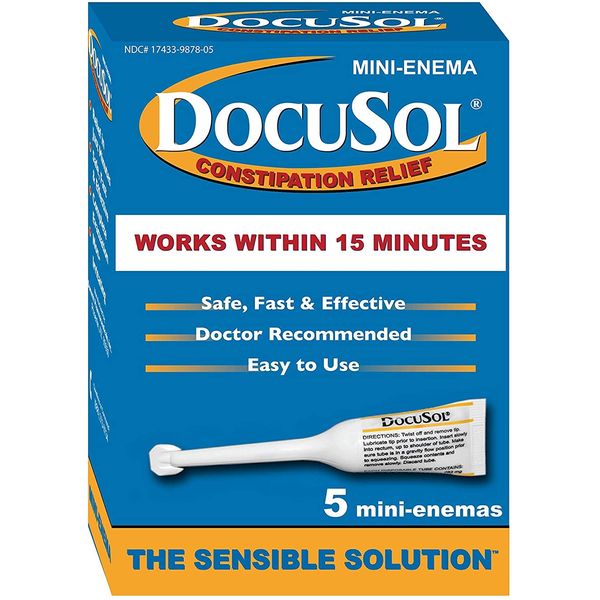 Docusol Docusate Sodium Mini Enema ml, Clear, 0.84 Fl Oz