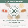 EcoTools Foot Brush & Pumice, Cleansing & Exfoliating Foot Scrubber, Cruelty-Free & Dense Bristles for Deep Exfoliation, Removes Dead Skin Cells, for Dry Feet, Vegan & Cruelty-Free, 4 Count