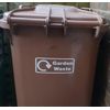 Bin Sticker Garden Waste Only Refuse Wheelie Compost Bin Warning Decal – Large
