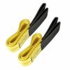 2 Pack 6' x 2" Nylon Flat Lifting Sling Strap Loops Eye & Eye Polyester Webbing