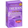 Trojan Her Pleasure Sensations Spermicidal Lubricated Condoms, 12ct