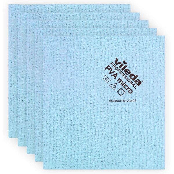VILEDA PVAMICRO CLOTH BLUE PK5 143585
