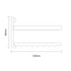 Satina Single Rectangle Chrome Shower Caddy 25x11x4cm Made in Sweden