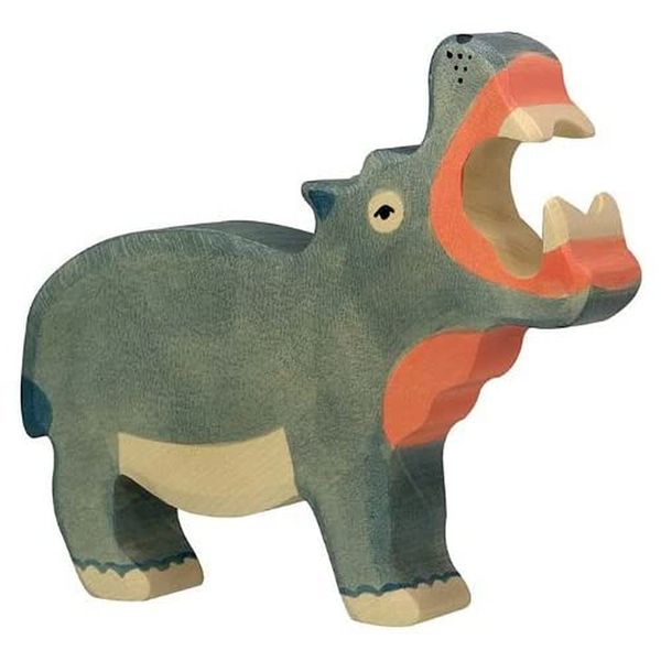 Holtztiger HT80160 Hippopotamus, Assorted Colours