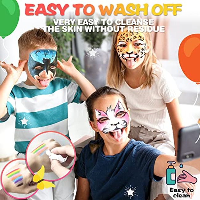 Face Paint, Cosplay Makeup Paint Easy Remove Professional Body Paint For  Halloween Cosplay Costumes Festivals 