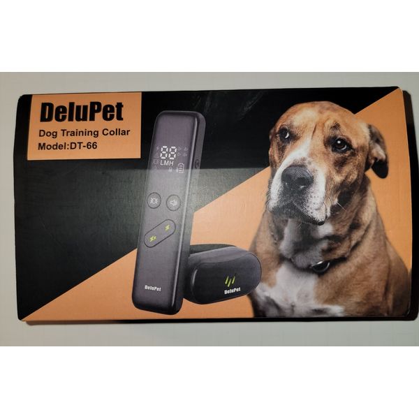 Delupet DT-66 Dog Black Rechargeable Adjustable Training Shock Collar W/ Remote