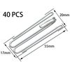 40 PCS Metal Curtain Pleat Hooks