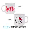 Silver Buffalo Sanrio Hello Kitty Ceramic Camper Mug, 20 Ounces