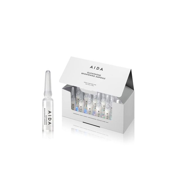 AIDA Glutathione Brightening Ampoule 2mlX10ea All Skin Type, Liposome, Niacinamide, Milkthistle, glycerin