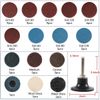 80Pcs 2" Roll Lock Sanding Discs Set w/ 1/4 Holder Die Grinder Quick Change Disc