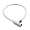 Bicycle Key Mini Dimple Wire Lock 23.6 inches (60 cm), White 43964