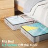TidyCorner 2-Pack Under Bed Storage Containers, 4.5 Inches Tall Low Profile