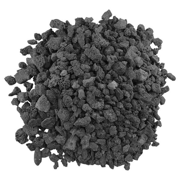 Medium Lava Rocks 10 Pounds by American Fire Glass- Volcanic Fire Pit Lava Rocks for Indoor Log Fireplace, BBQ, Grill, Gas, Aquariums- All-Natural Decorative Landscaping Black- Made in USA- 1/2" x 1"