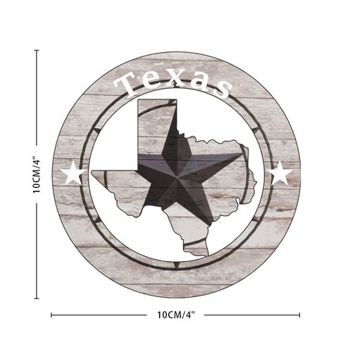 Bomehhjuli Texas Stars State Stickers 10 Pcs State Location Vinyl Decal City Pride Durable Round Decal Colorful Stickers for Water Bottles Laptop Waterproof Vinyl Stickers 4inch