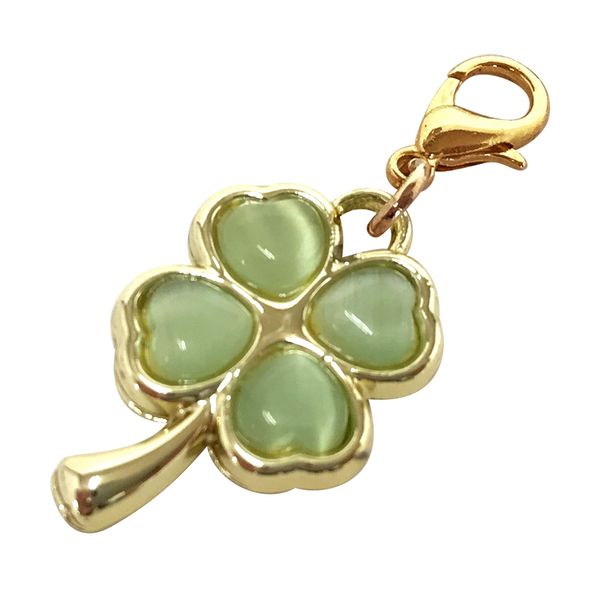 Mask Charm, Clover, Four Leaves, Good Luck, Accessories, Charm, Stylish, Mask Accessories, Zinc