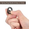 sourcing map Spring Oval Ring, 4Pcs 0.83 Inch Round Spring Snap Clip Trigger Spring Keyring Buckle for Bags Purses Keychain, Dark Grey