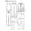 New Look Sewing Pattern 6142 Miss/Men Separates, white, A