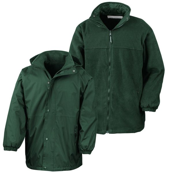 Result Reversible Storm Stuff Fleece Jacket, Bottle Green/Bottle Green, Small