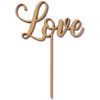 KNOP "Love" Wooden Cake Topper (KNOP)