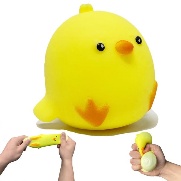 Chicken Stress Balls Squishy Toys for Kids Party Favors, Dough Ball, Squeeze Toys for Adults, Funny Cute Farm Animals Stress Ball Sensory Toys for Autism