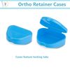 Dental Retainer Box Orthodontic Appliance Guard Snap closure, 1" Assorted 100/Cs