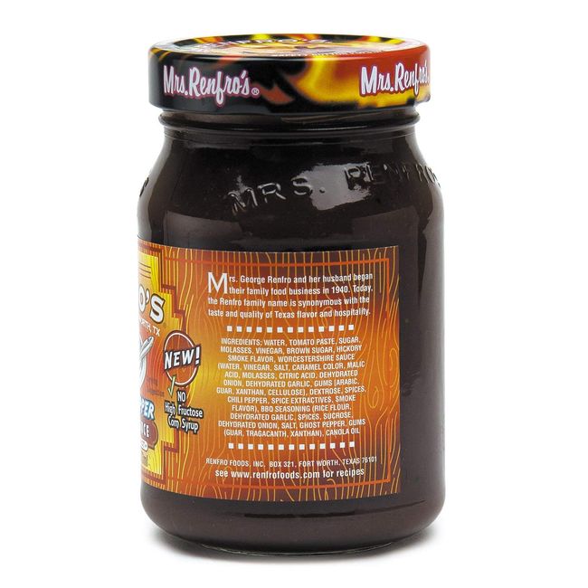 Mrs Renfros Salsa, Ghost Pepper, Hot - 16 oz