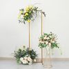 6 ft Gold Rectangular Metal Floral Display Frame Wedding Backdrop Stand Party