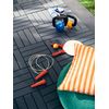 Ikea RUNNEN Outdoor Flooring 0.81 m² Dark Grey