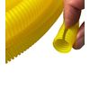 PE Yellow Corrugated Conduit Flexi Pipe Tube Split 15mm - 5m