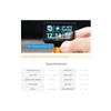 1.5" Transparent OLED Display Module 128x64 Resolution Light Blue Color Display OLED for Raspberry Pi/Arduino/STM32 Full View Angle, Embedded Independent Driver Chip, SPI/I2C Interface