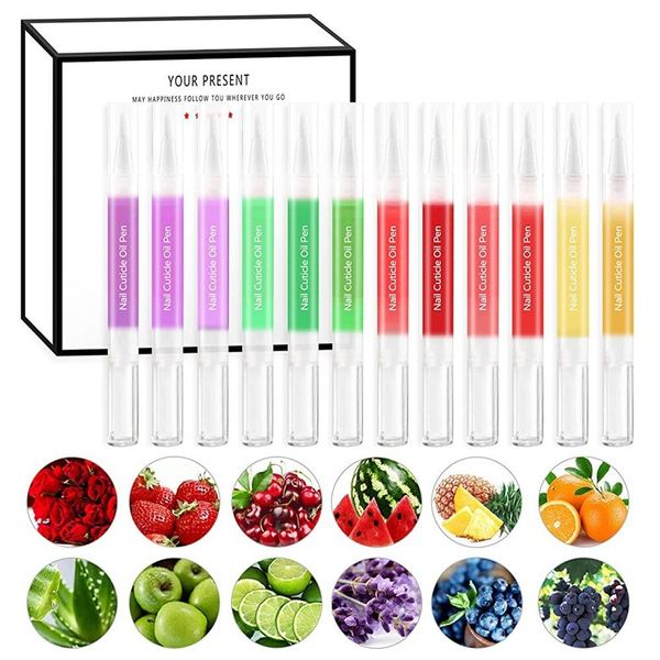 12pcs for AIJIMEI Nail Cuticle Oil Pen Gel Nourishing Polish Vitamin Moisturizing Repair Care Oil 5138392909