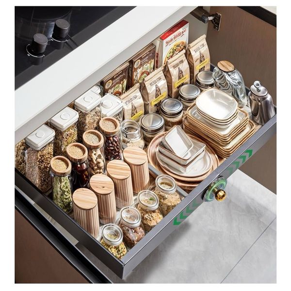 Risnoae Expandable Pull Out Cabinet Organizer (15.5"-27"W) (1364)