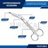 6 Pcs Bandage Scissors 7.25" Surgical Nurse EMS Instruments