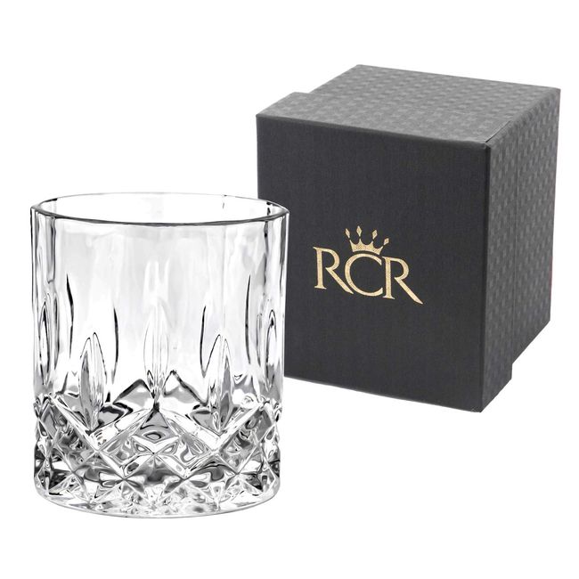 TAMAKI RCR OPERA T-931998 ROCK GLASS, DIAMETER 3.2 x H 3.7 inches (8.2 x 9.4 cm), 10.9 fl oz (310 ml), Made in Italy, Clear