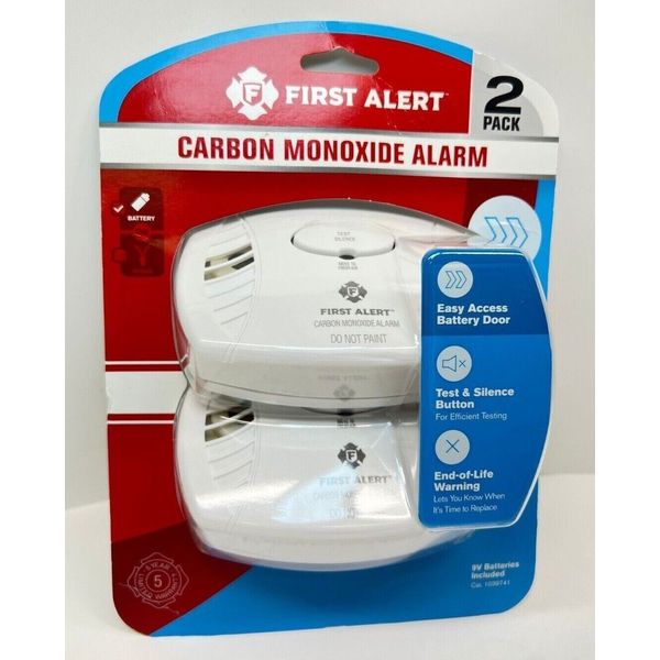 First Alert Battery-Powered Electrochemical Carbon Monoxide Detector 1039741