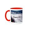 3dRose Niagara Falls Two Tone Red Mug, 11 oz, Multicolor