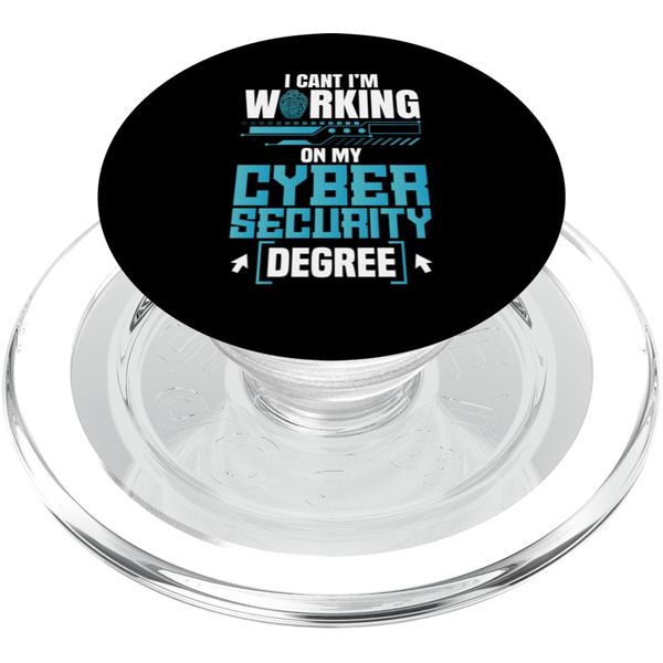 Cybersecurity IT Tech Working IT Hacker Cyber Security PopSockets PopGrip for MagSafe