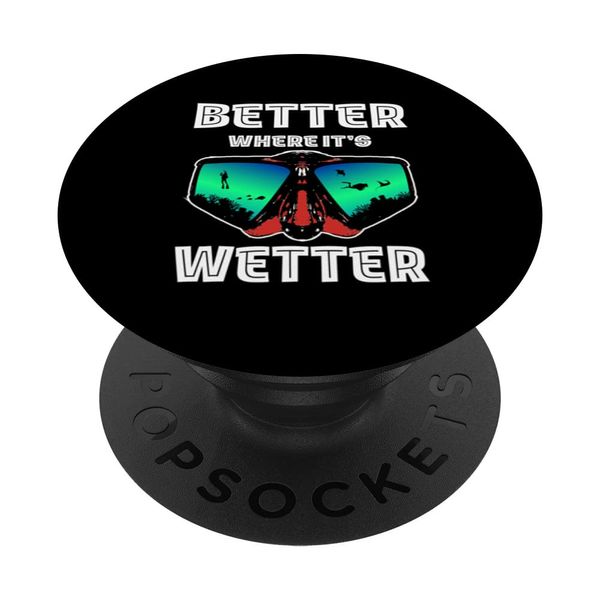 Scuba Dive Mask - Dive Buddy for Funny Scuba Diving PopSockets Adhesive PopGrip