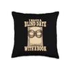 Blind Date With A Book Reader Bookworm Book Lover Literary Throw Pillow